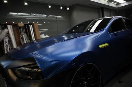 인천 전체랩핑을 통해 GT 43/63 AMG 에이버리 사틴다크블루 사틴계열 2번시공!! / 인천 남동 구월동