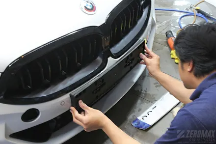 인천 앞범퍼 PPF 보험처리 BMW 850i 번호판 재교부까지! / 인천 남동 구월동