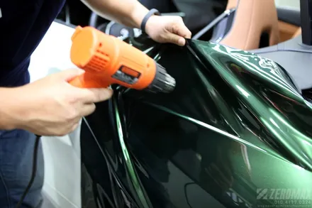 BMW Z4 이노즈텍 미드나잇그린 고광택 랩핑 시공[인천 제로맥스] / 인천 남동 구월동