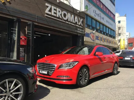 섹시한 제네시스DH 330 전체랩핑 : 카마인레드 / 인천 남동 구월동