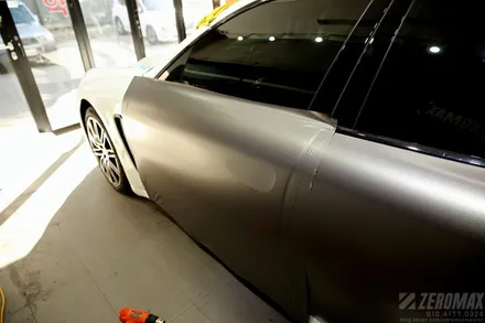 자동차 랩핑 3M 사틴다크그레이 포르쉐 파나메라 전체 시공! / 인천 남동 구월동