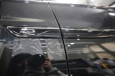 폭스바겐 투아렉 R-Line 블랙에디션 실내 랩핑 크롬죽이기 / 인천 남동 구월동