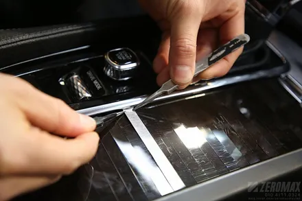 볼보 XC90 실내 랩핑 우드 교체 시공 / 인천 남동 구월동