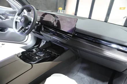 자동차 실내랩핑으로 BMW 5시리즈 사이드미러 실내반사 해결! / 인천 남동 구월동