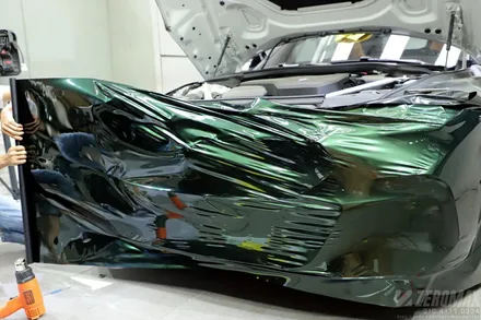 BMW Z4 이노즈텍 미드나잇그린 고광택 랩핑 시공[인천 제로맥스] / 인천 남동 구월동