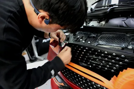 GLE 400d 사틴뱀파이어레드 자동차 전체랩핑 결과물은?? / 인천 남동 구월동