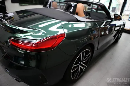 BMW Z4 이노즈텍 미드나잇그린 고광택 랩핑 시공[인천 제로맥스] / 인천 남동 구월동