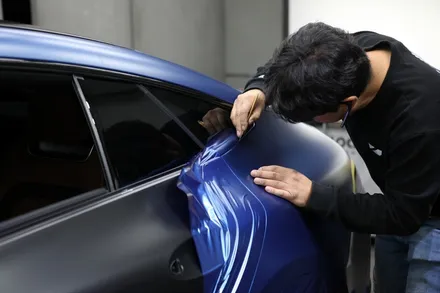 인천 전체랩핑을 통해 GT 43/63 AMG 에이버리 사틴다크블루 사틴계열 2번시공!! / 인천 남동 구월동