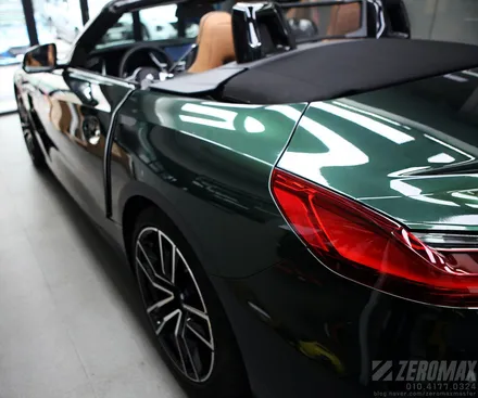 BMW Z4 이노즈텍 미드나잇그린 고광택 랩핑 시공[인천 제로맥스] / 인천 남동 구월동