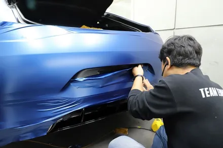 인천 전체랩핑을 통해 GT 43/63 AMG 에이버리 사틴다크블루 사틴계열 2번시공!! / 인천 남동 구월동