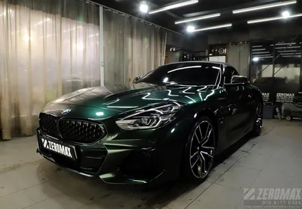 BMW Z4 이노즈텍 미드나잇그린 고광택 랩핑 시공[인천 제로맥스] / 인천 남동 구월동
