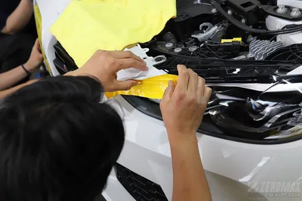 인천 자동차 랩핑 BMW M4 에이버리 글로스 옐로우 / 인천 남동 구월동