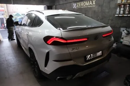 인천 랩핑 BMW X6 사틴다크그레이 전체 & 블랙유광 루프스킨 시공 / 인천 남동 구월동