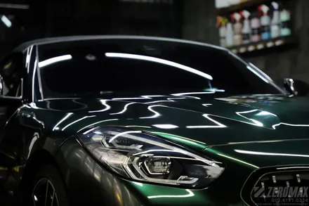 BMW Z4 이노즈텍 미드나잇그린 고광택 랩핑 시공[인천 제로맥스] / 인천 남동 구월동