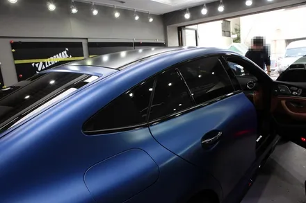 인천 전체랩핑을 통해 GT 43/63 AMG 에이버리 사틴다크블루 사틴계열 2번시공!! / 인천 남동 구월동