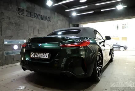 BMW Z4 이노즈텍 미드나잇그린 고광택 랩핑 시공[인천 제로맥스] / 인천 남동 구월동