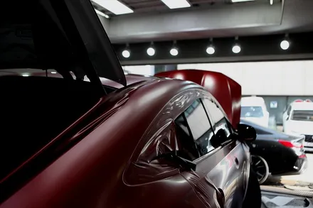 GLE 400d 사틴뱀파이어레드 자동차 전체랩핑 결과물은?? / 인천 남동 구월동