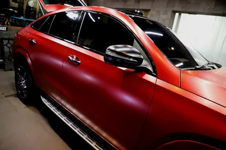 GLE 400d 사틴뱀파이어레드 자동차 전체랩핑 결과물은?? / 인천 남동 구월동