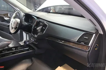 볼보 XC90 실내 랩핑 우드 교체 시공 / 인천 남동 구월동