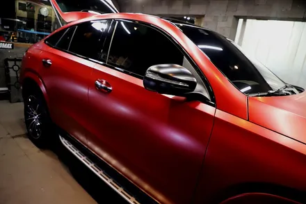GLE 400d 사틴뱀파이어레드 자동차 전체랩핑 결과물은?? / 인천 남동 구월동
