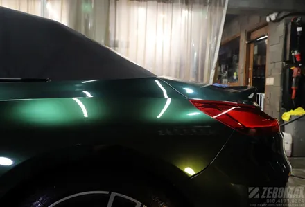 BMW Z4 이노즈텍 미드나잇그린 고광택 랩핑 시공[인천 제로맥스] / 인천 남동 구월동