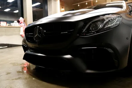 부산PPF 벤츠E63AMG  문콕테러 스트레스로 전체 무광PPF 변신!! / 인천 남동 구월동
