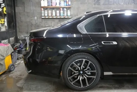 BMW 7시리즈 크롬죽이기 휠도색 하이그로시 랩핑까지 최초작업! / 인천 남동 구월동