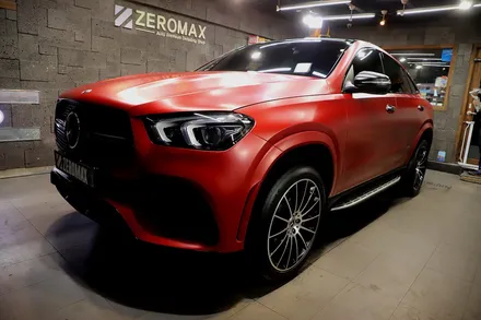 GLE 400d 사틴뱀파이어레드 자동차 전체랩핑 결과물은?? / 인천 남동 구월동