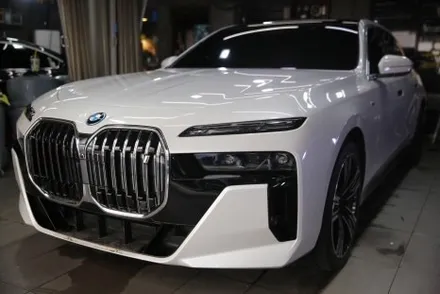 BMW 7시리즈 무광펄 전체 PPF 시공으로 차별화 된 질감과 도장보호력까지! / 인천 남동 구월동
