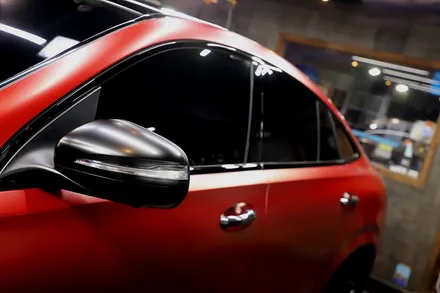 GLE 400d 사틴뱀파이어레드 자동차 전체랩핑 결과물은?? / 인천 남동 구월동