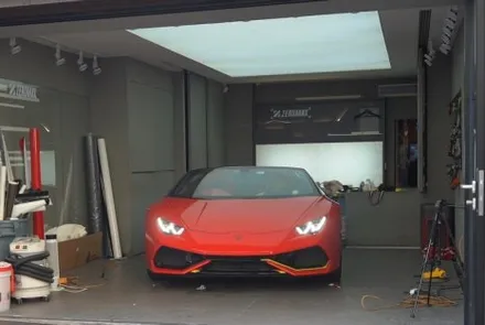 람보르기니 LP610 에이버리 카마인레드 레드랩핑 소개!! / 인천 남동 구월동