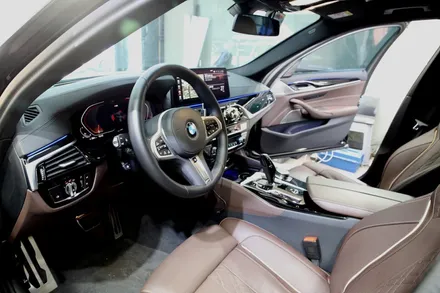 BMW 5시리즈 실내랩핑 꼭 하세요!2번하세요!!3번하세요!!! #리얼카본 / 인천 남동 구월동