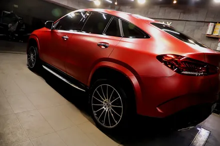 GLE 400d 사틴뱀파이어레드 자동차 전체랩핑 결과물은?? / 인천 남동 구월동