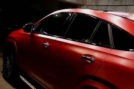 GLE 400d 사틴뱀파이어레드 자동차 전체랩핑 결과물은?? / 인천 남동 구월동