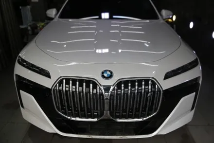 BMW 7시리즈 무광펄 전체 PPF 시공으로 차별화 된 질감과 도장보호력까지! / 인천 남동 구월동