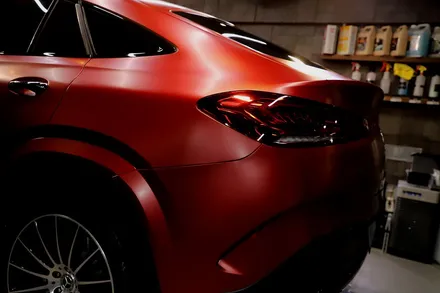 GLE 400d 사틴뱀파이어레드 자동차 전체랩핑 결과물은?? / 인천 남동 구월동