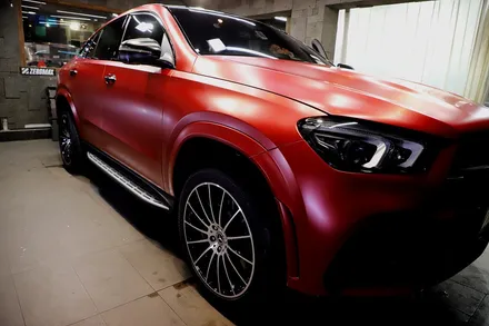 GLE 400d 사틴뱀파이어레드 자동차 전체랩핑 결과물은?? / 인천 남동 구월동