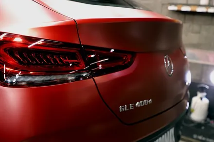 GLE 400d 사틴뱀파이어레드 자동차 전체랩핑 결과물은?? / 인천 남동 구월동