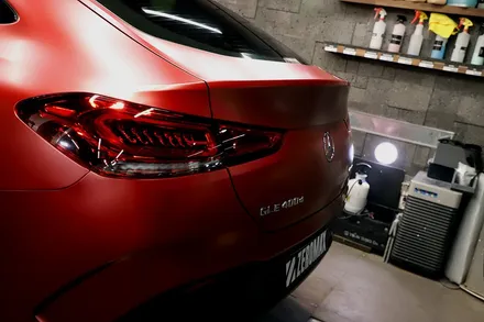 GLE 400d 사틴뱀파이어레드 자동차 전체랩핑 결과물은?? / 인천 남동 구월동