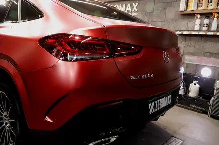 GLE 400d 사틴뱀파이어레드 자동차 전체랩핑 결과물은?? / 인천 남동 구월동