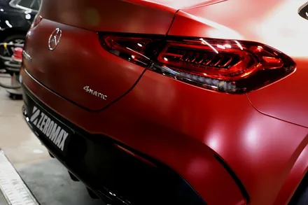 GLE 400d 사틴뱀파이어레드 자동차 전체랩핑 결과물은?? / 인천 남동 구월동