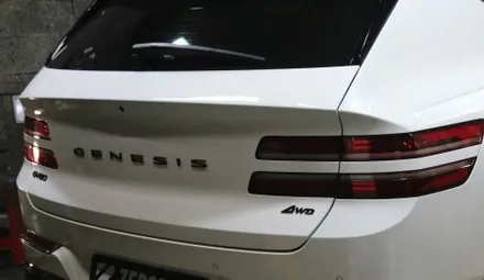 제네시스 GV80 크롬죽이기 블랙엠블럼 휠도색 으로 블랙에디션 만들어봤습니다. / 인천 남동 구월동
