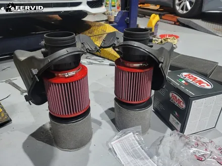 {아우디 D4 S8 V8 TFSI} BMC 반영구 튜닝 순정형 흡기필터 교체 디야드 합성유 엔진오일 교환