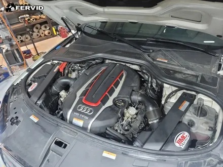 {아우디 D4 S8 V8 TFSI} BMC 반영구 튜닝 순정형 흡기필터 교체 디야드 합성유 엔진오일 교환