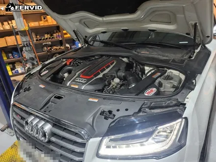 {아우디 D4 S8 V8 TFSI} BMC 반영구 튜닝 순정형 흡기필터 교체 디야드 합성유 엔진오일 교환
