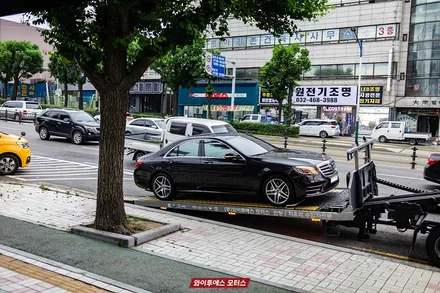 글라스틴트 등급 선셋 열차단썬팅으로 느끼는 Benz S350d / 남동구 구월동