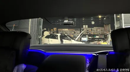 벤츠 S450 글라스틴트 선셋 썬팅 & 듀얼모니터 장착 /인천자동차썬팅전문 / 남동구 구월동
