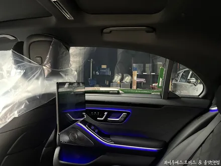 벤츠 S450 글라스틴트 선셋 썬팅 & 듀얼모니터 장착 /인천자동차썬팅전문 / 남동구 구월동