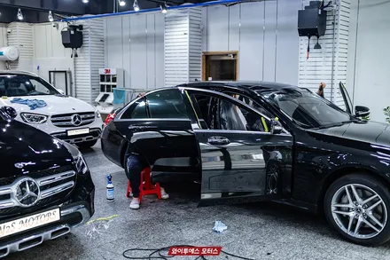 글라스틴트 등급 선셋 열차단썬팅으로 느끼는 Benz S350d / 남동구 구월동