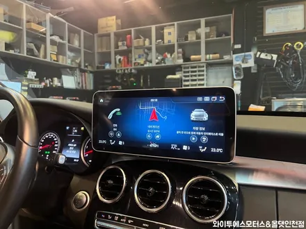 벤츠 C200d 안드로이드 모니터 장착 /인천자동차튜닝전문 / 남동구 구월동